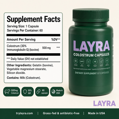 Advanced Bioactive Peptide-Rich Colostrum Capsules