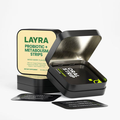 Probiotic + Metabolism Strips — The Rapid-Dissolve Solution for Gut Health & Weight Management