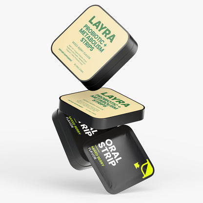 Probiotic + Metabolism Strips — The Rapid-Dissolve Solution for Gut Health & Weight Management