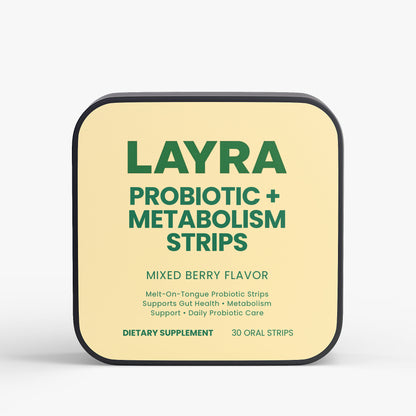 Probiotic + Metabolism Strips — The Rapid-Dissolve Solution for Gut Health & Weight Management