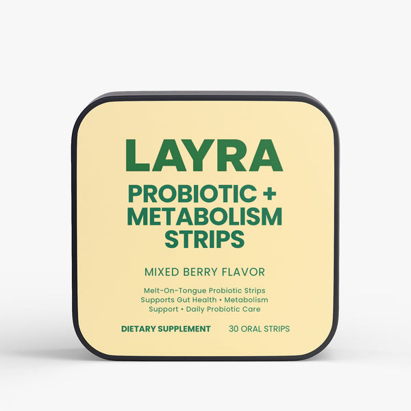 Probiotic + Metabolism Strips — The Rapid-Dissolve Solution for Gut Health & Weight Management