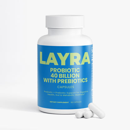 Probiotic 40 Billion with Prebiotics — The High-Potency Synbiotic for Restoring Core Gut Health