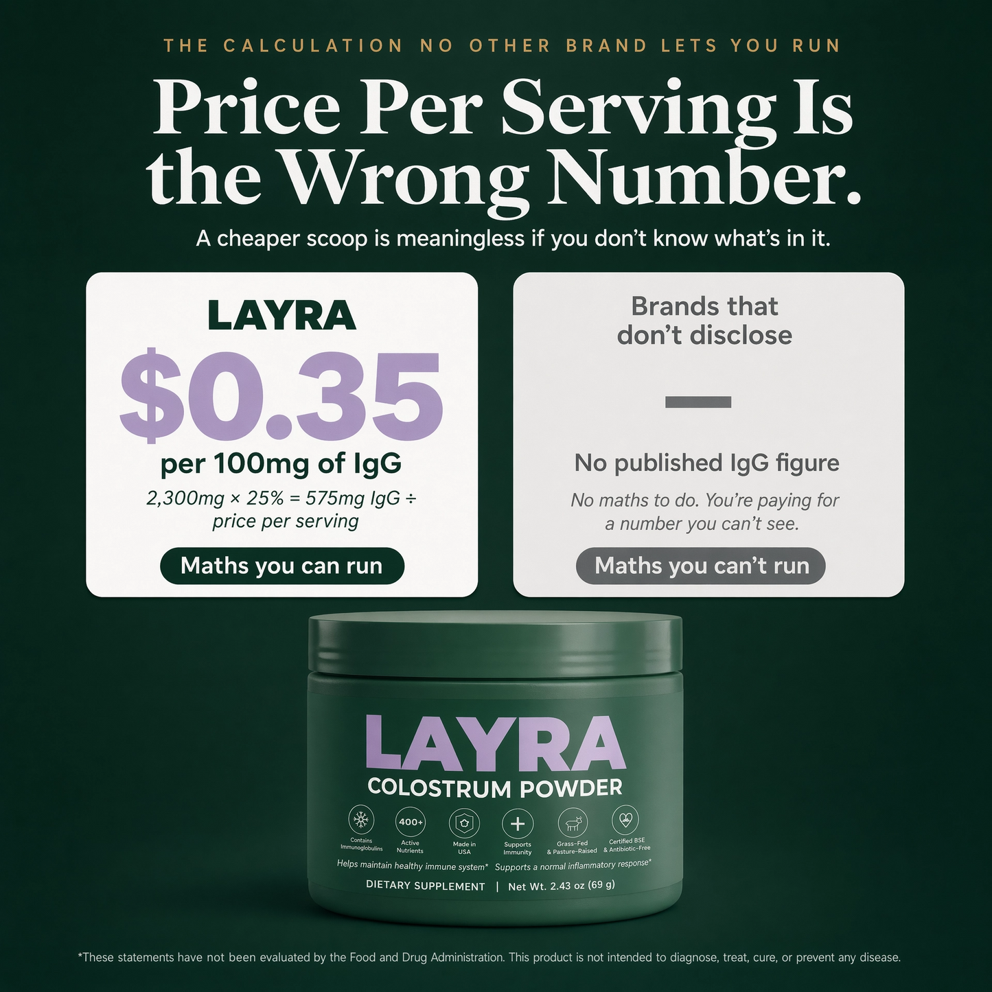 LAYRA Bovine Colostrum